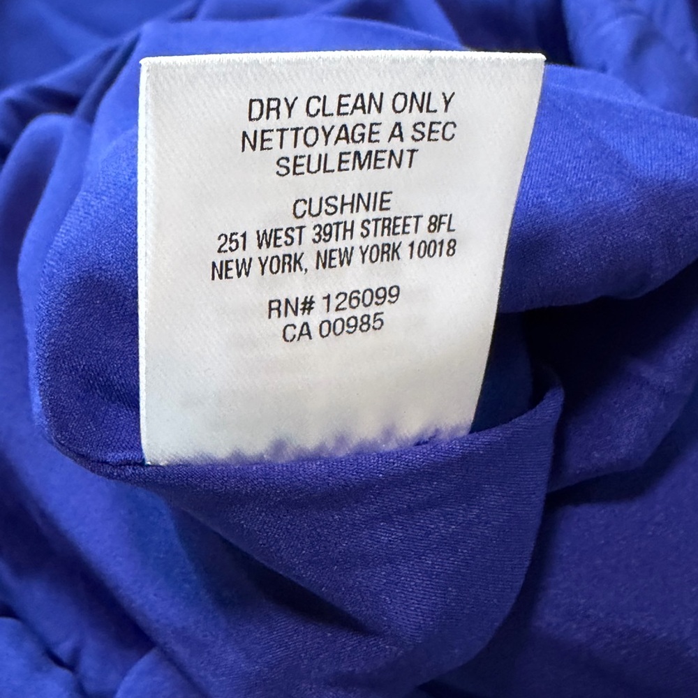 NWT Cushnie et Ochs Indigo Off Shoulder Tulle Pencil Dress - Size 0 - Picture 9 of 9
